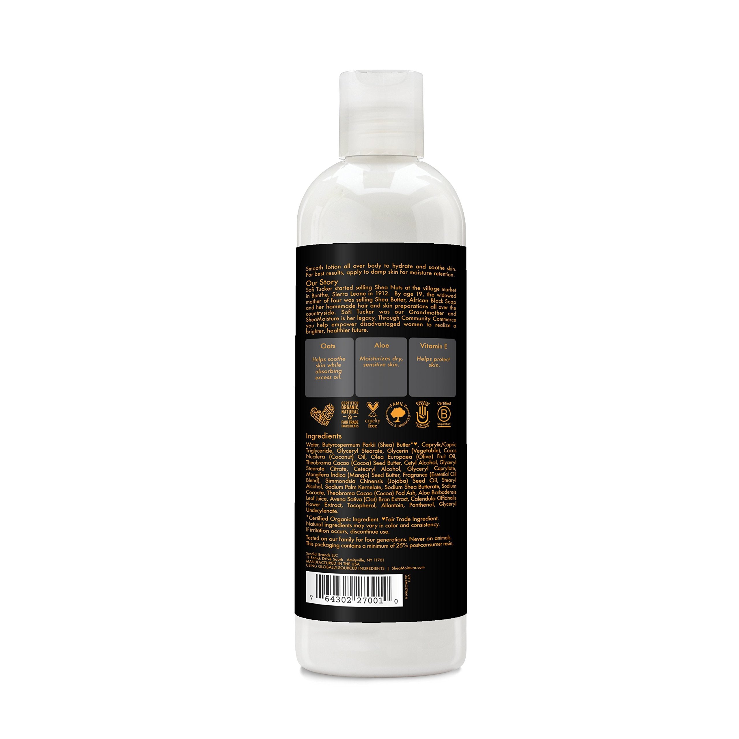 Oats and aloe balance in SheaMoisture lotion