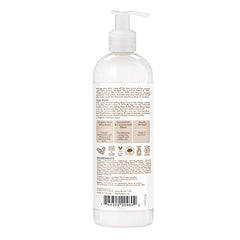 SheaMoisture lotion texture closeup with creamy consistency for nourishment