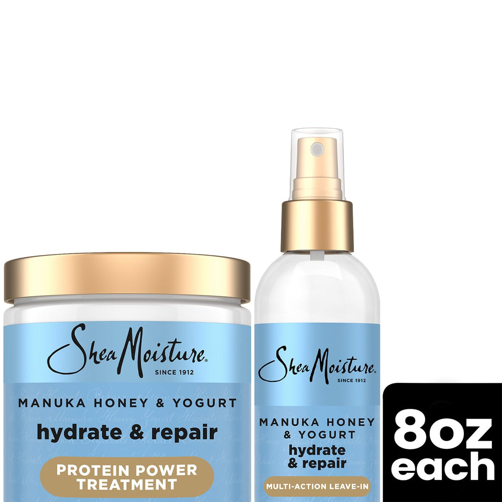 SheaMoisture Manuka Honey Yogurt product image signals a clean beauty approach.