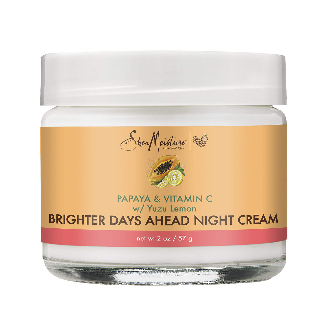SheaMoisture Night Cream dull-skin jar demonstrates brightening overnight potential.