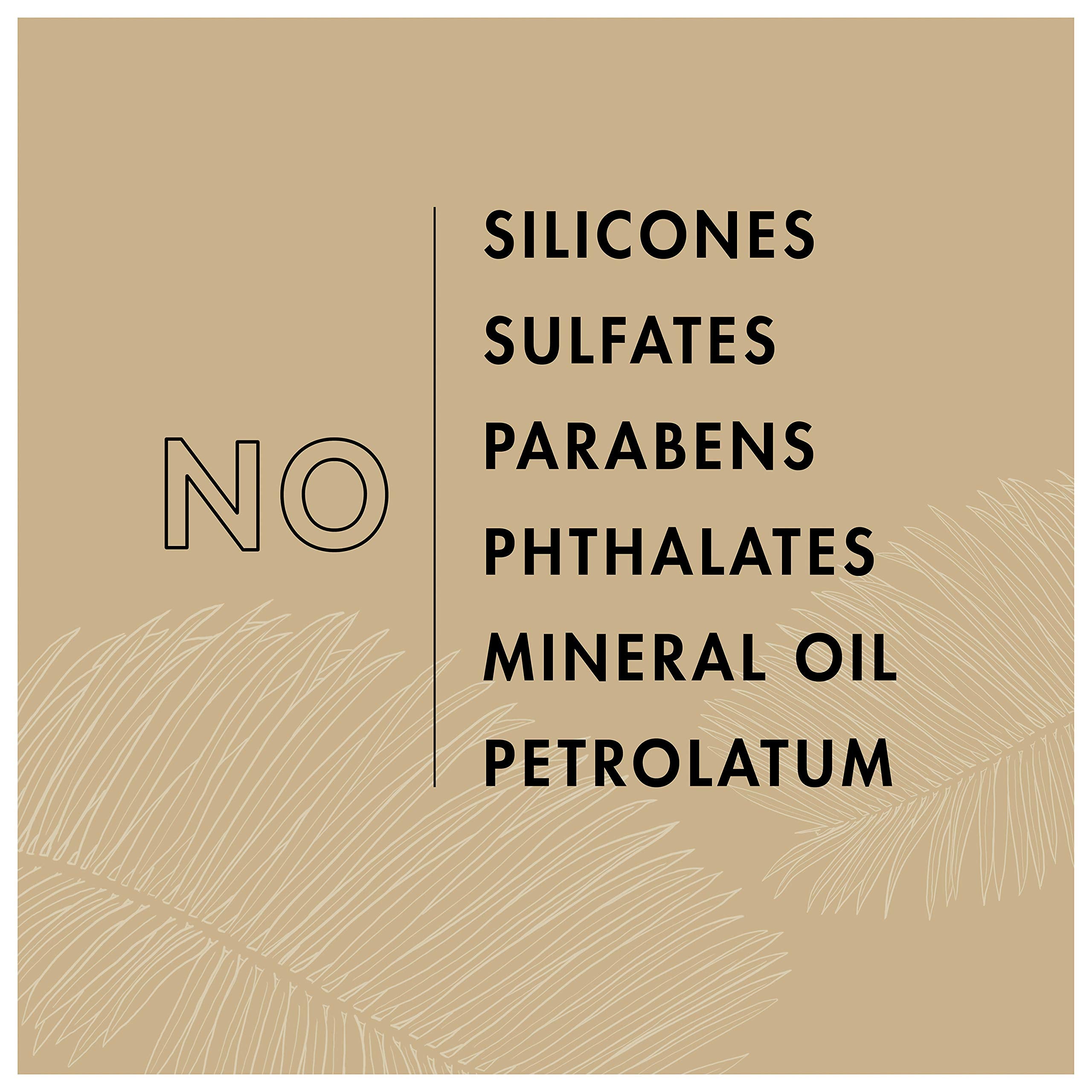 SheaMoisture label shows no sulfates, parabens, or phthalates for gentle care