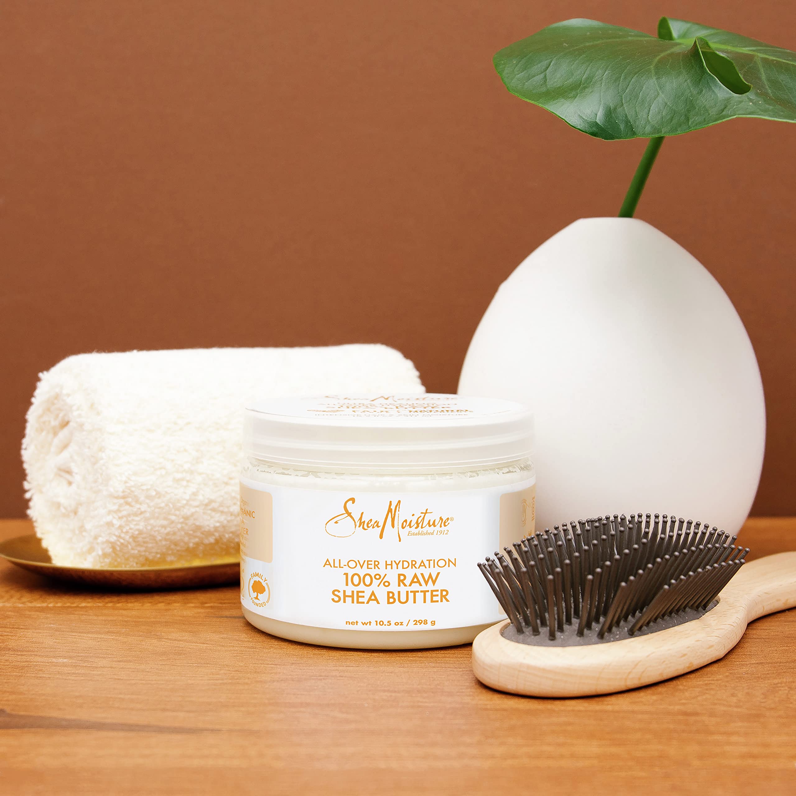 No harmful ingredients badge from SheaMoisture highlights absence of sulfates and parabens