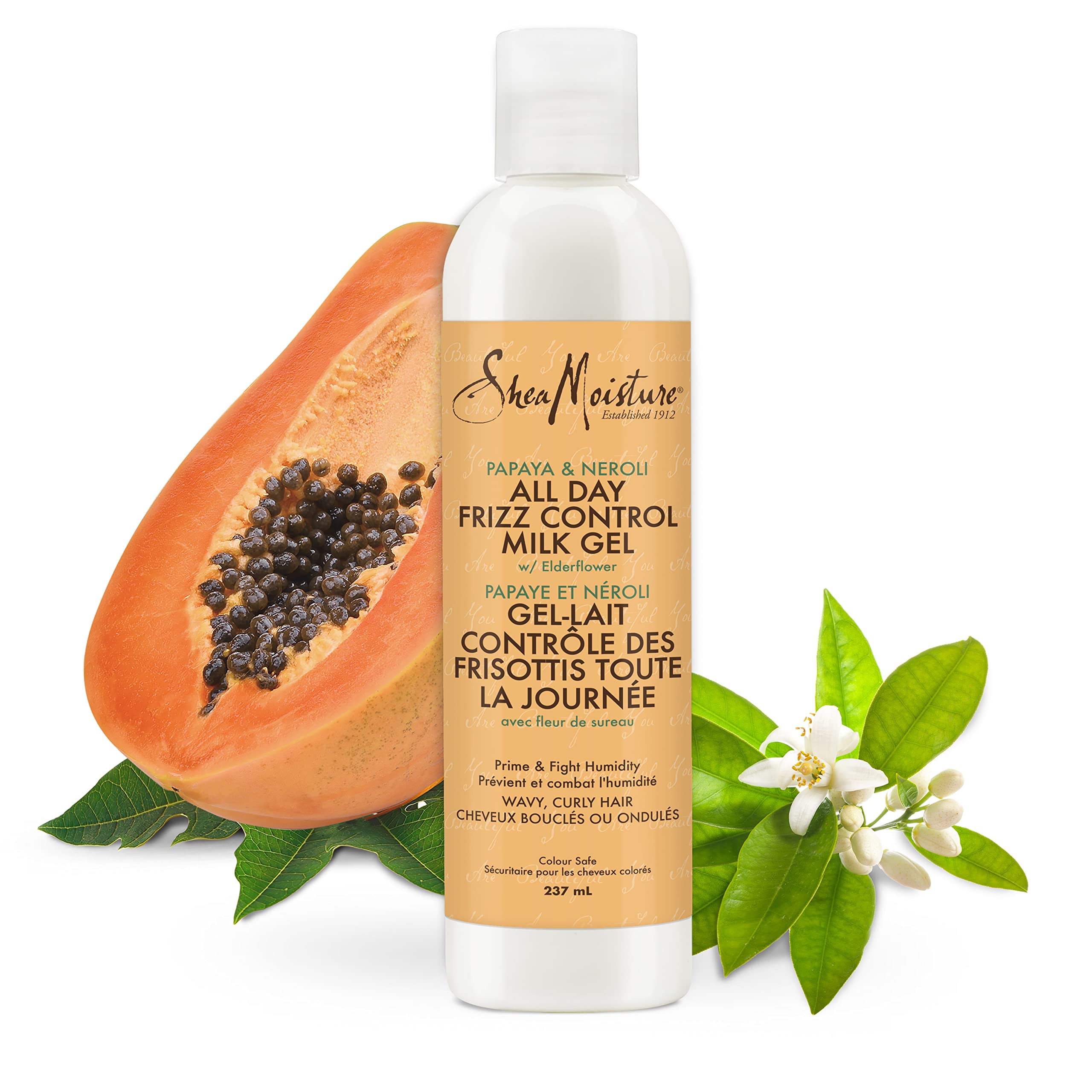 SheaMoisture Papaya Neroli Milk Gel defines curls and adds shine after styling.