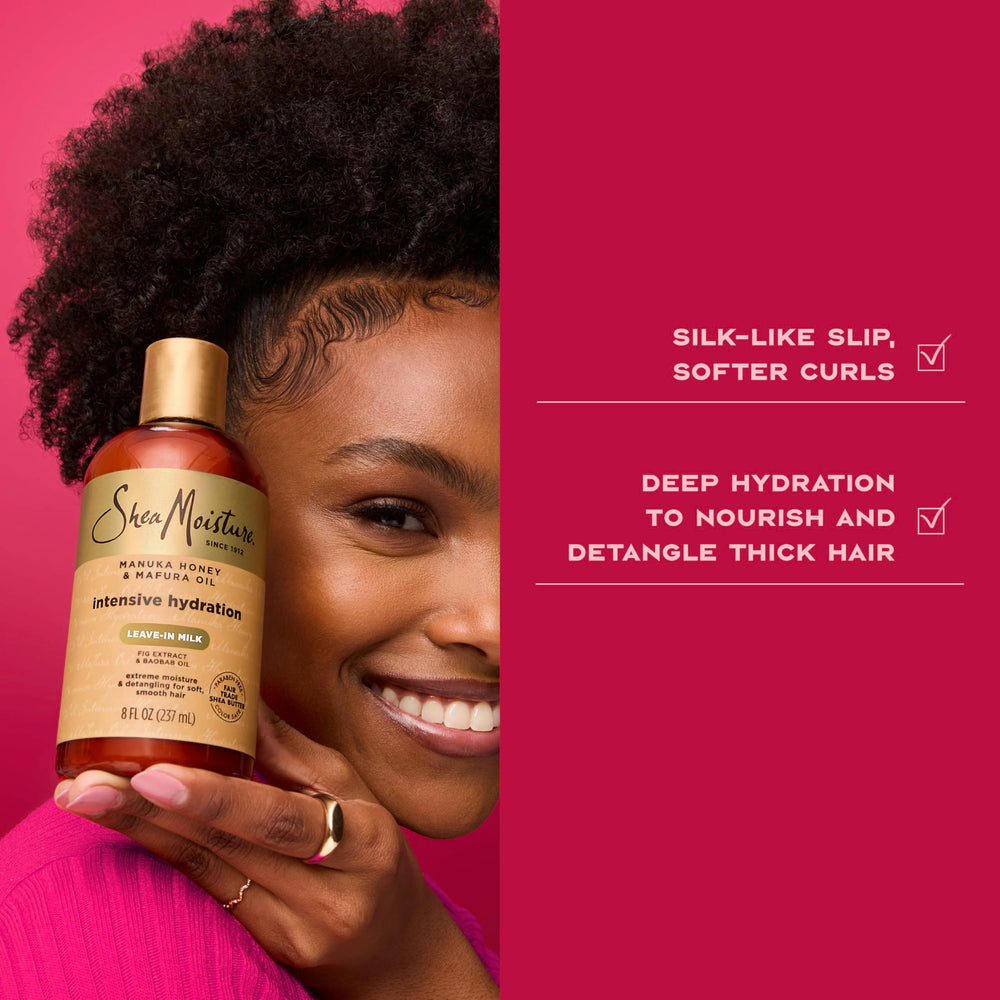 SheaMoisture Fair Trade Shea Butter ingredient shown for conditioning without heaviness.