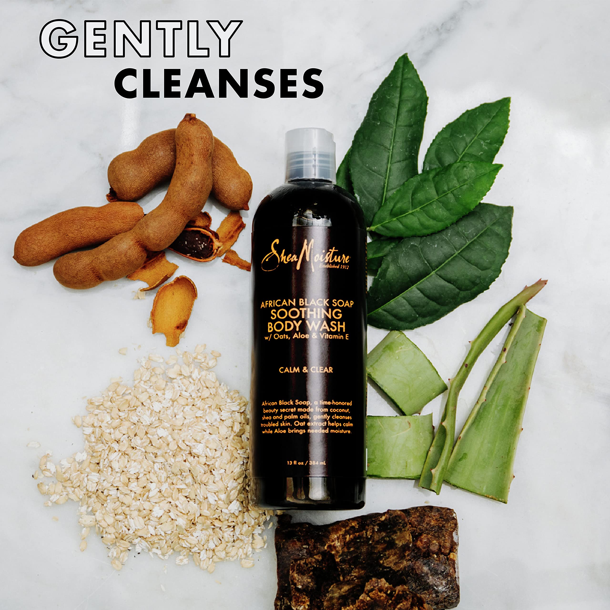 Paraben-free badge signals gentle, plant-based cleansing for daily use.