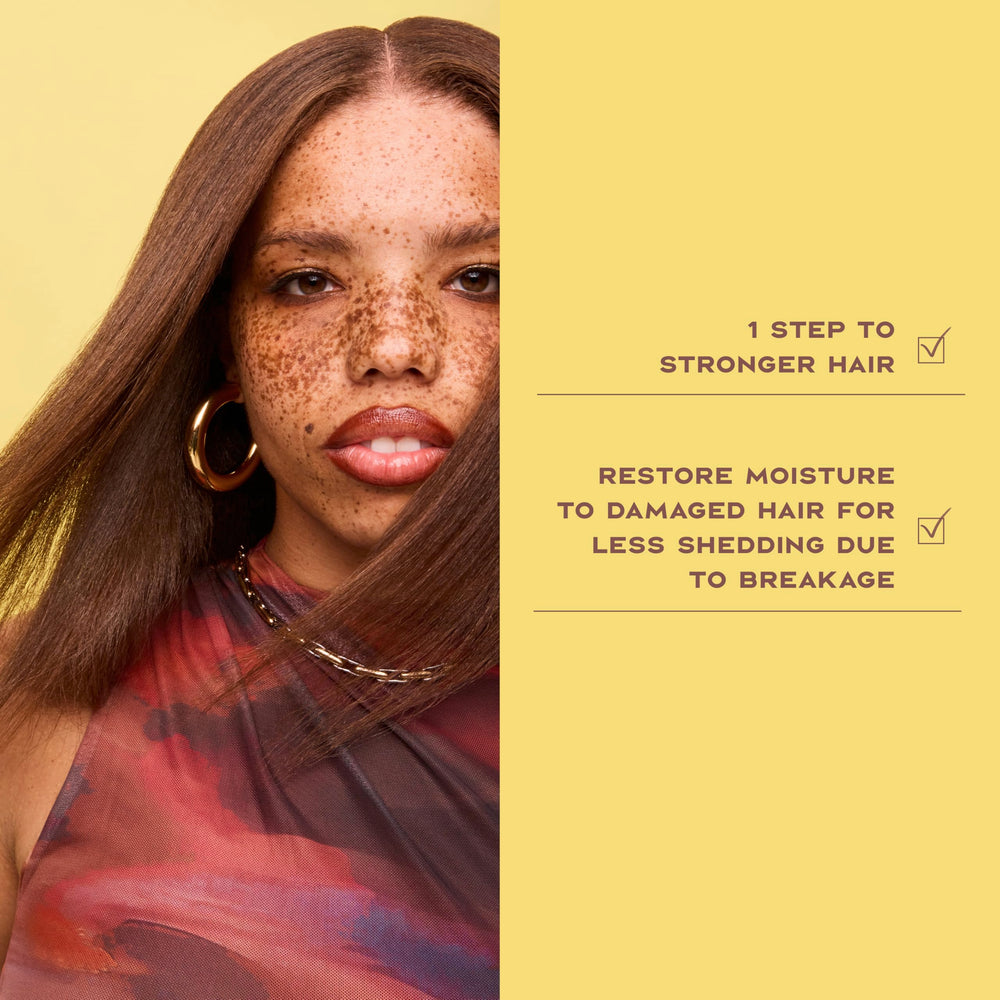 SheaMoisture Strengthen & Restore packaging emphasizes sulfate-free and paraben-free claims