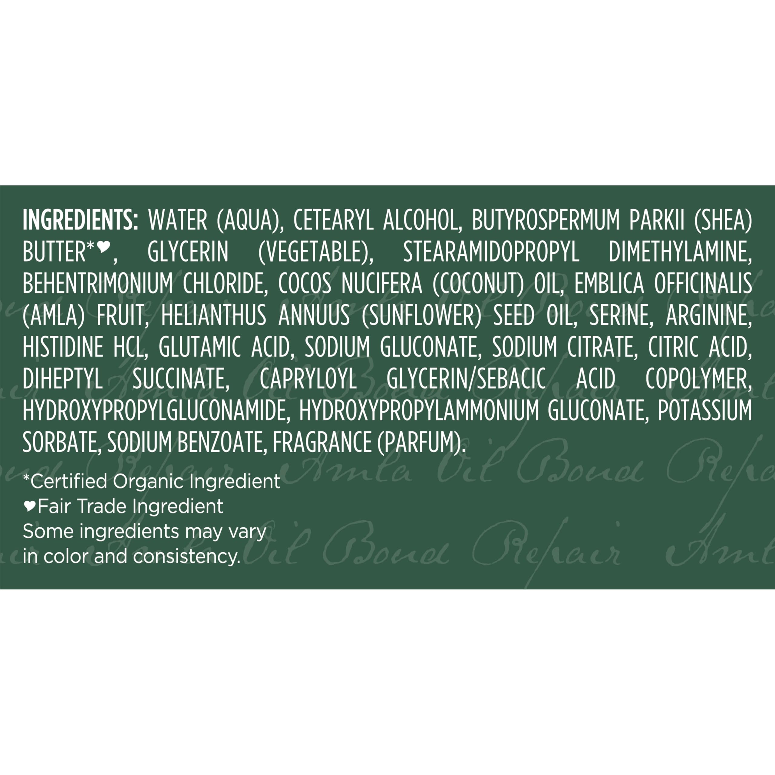 SheaMoisture Sustainability seal with fair-trade shea butter emphasizes ethical sourcing.