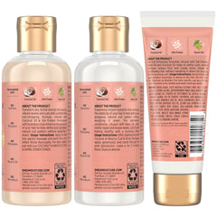 SheaMoisture Travel Essentials Coconut Hibiscus Shampoo splash showing creamy lather for curly hair