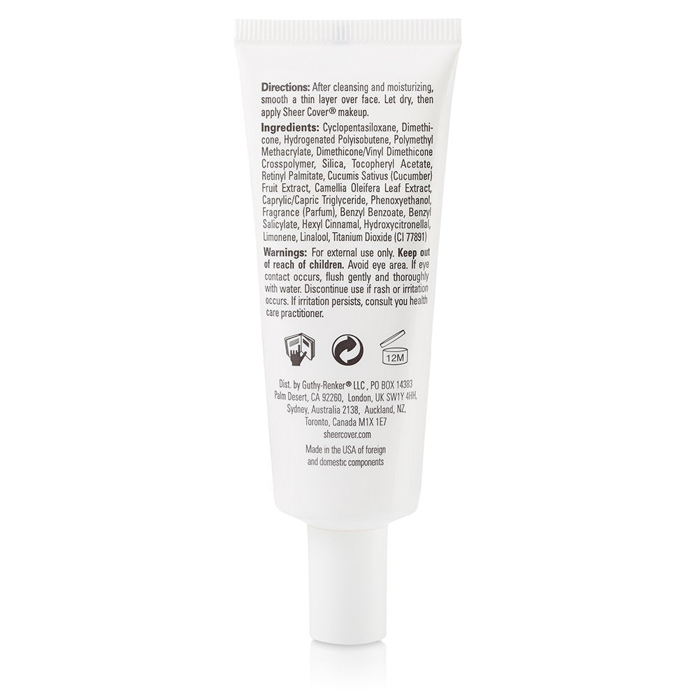 Sheer Cover Base Perfector Primer being applied for silky texture and smoother makeup