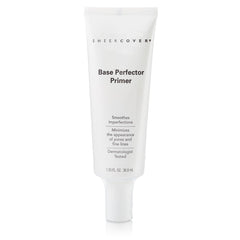 Close-up of skin after applying Sheer Cover Base Perfector Primer showing even finish
