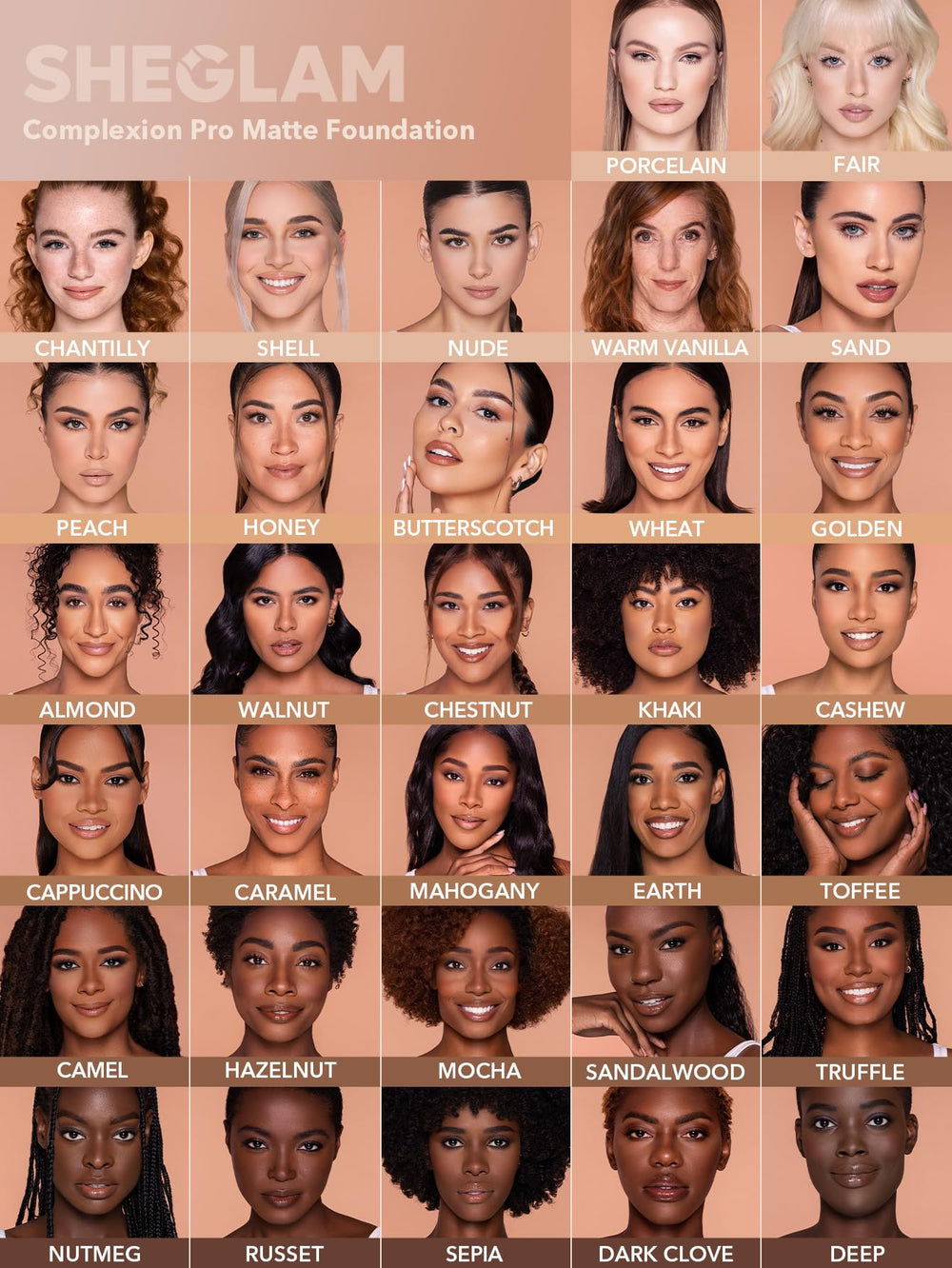 SHEGLAM foundation delivers comfortable wear while controlling shine throughout the day.