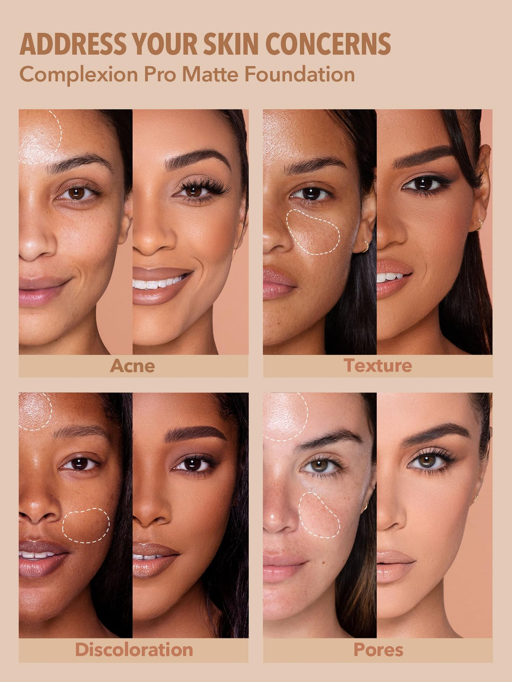SHEGLAM foundation on skin demonstrates buildable coverage with natural finish.
