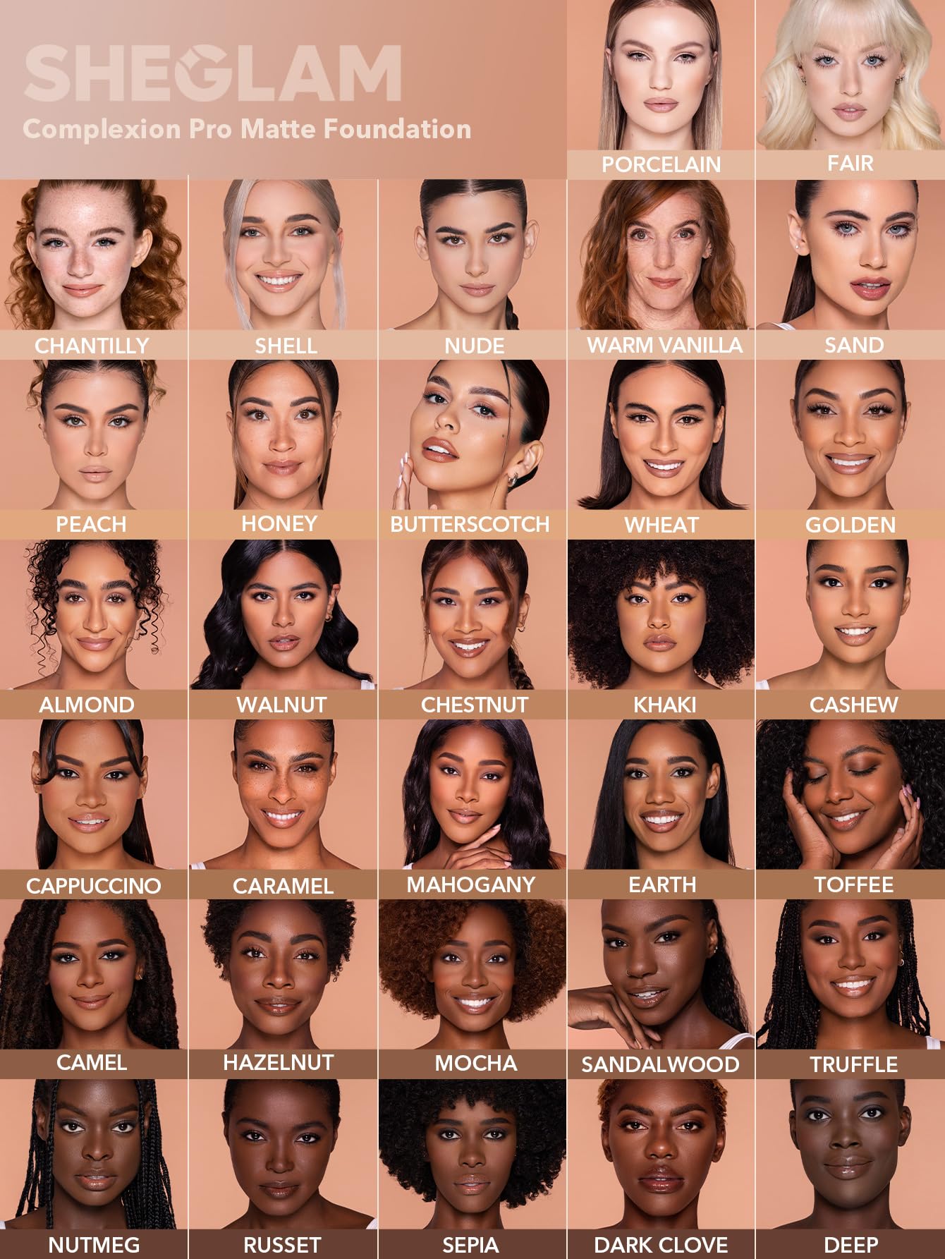 SHEGLAM foundation swatch on wrist emphasizes shade Sand suitability.