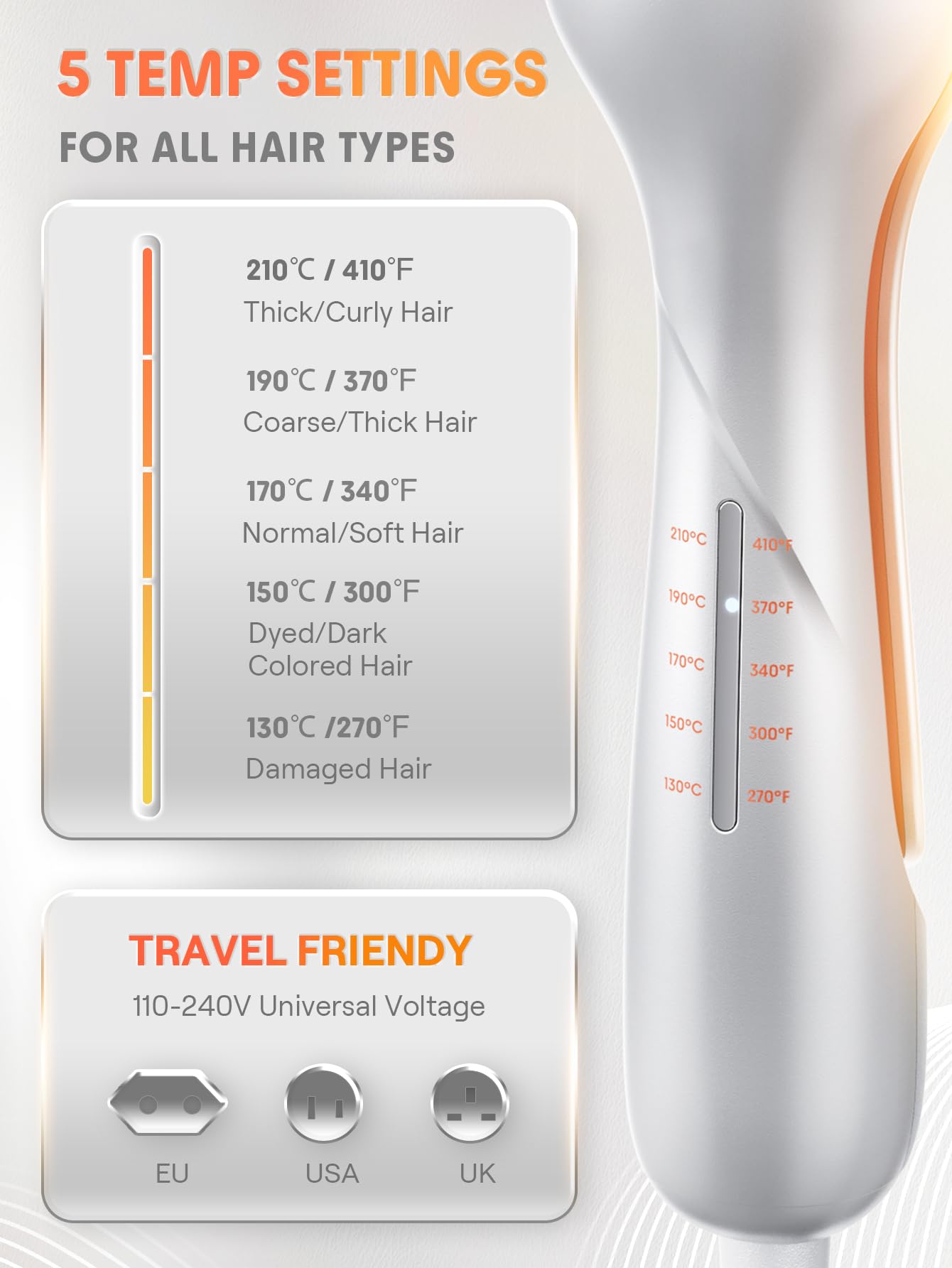 SHEGLAM Beach Babe Waver negative ions help reduce frizz and static.