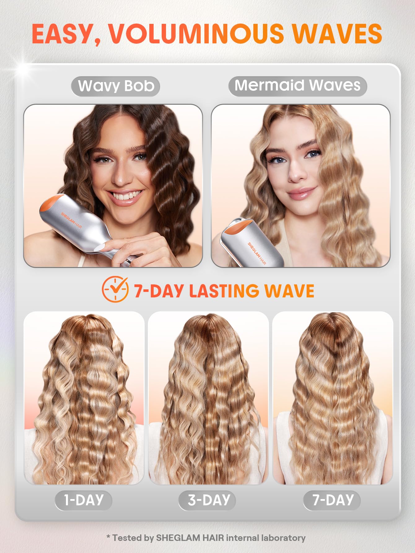 SHEGLAM Beach Babe Waver travel-friendly design for on-the-go curls.