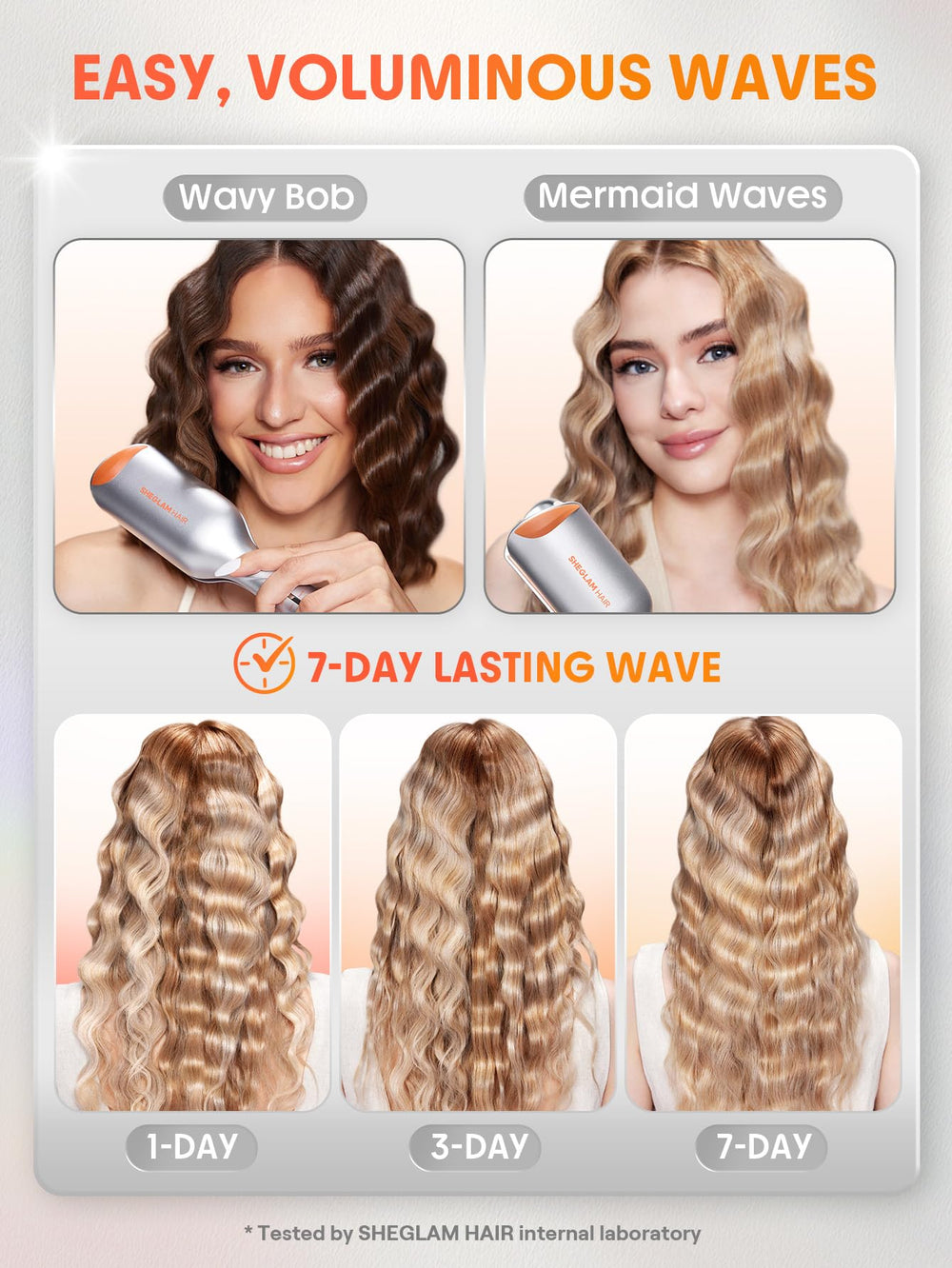 SHEGLAM Beach Babe Waver travel-friendly design for on-the-go curls.