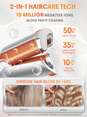 SHEGLAM Beach Babe Waver two-barrel closeup highlights voluminous waves.