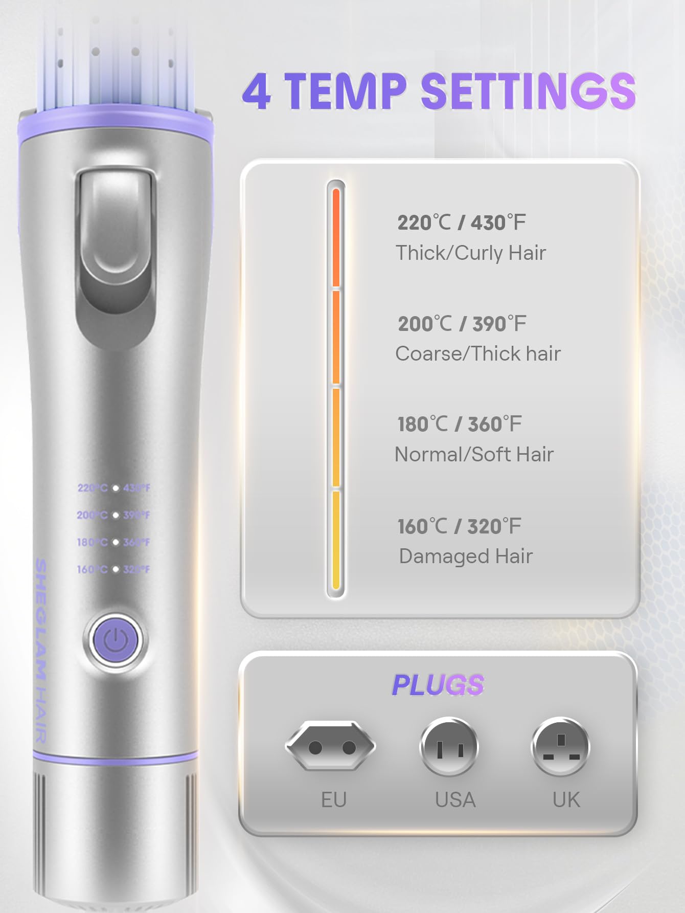 SHEGLAM Hair Cool Lock Airflow Styler ergonomic grip for comfort