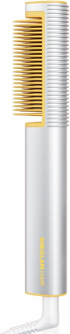 SHEGLAM Straightener Brush front view for quick everyday styling and smooth results.