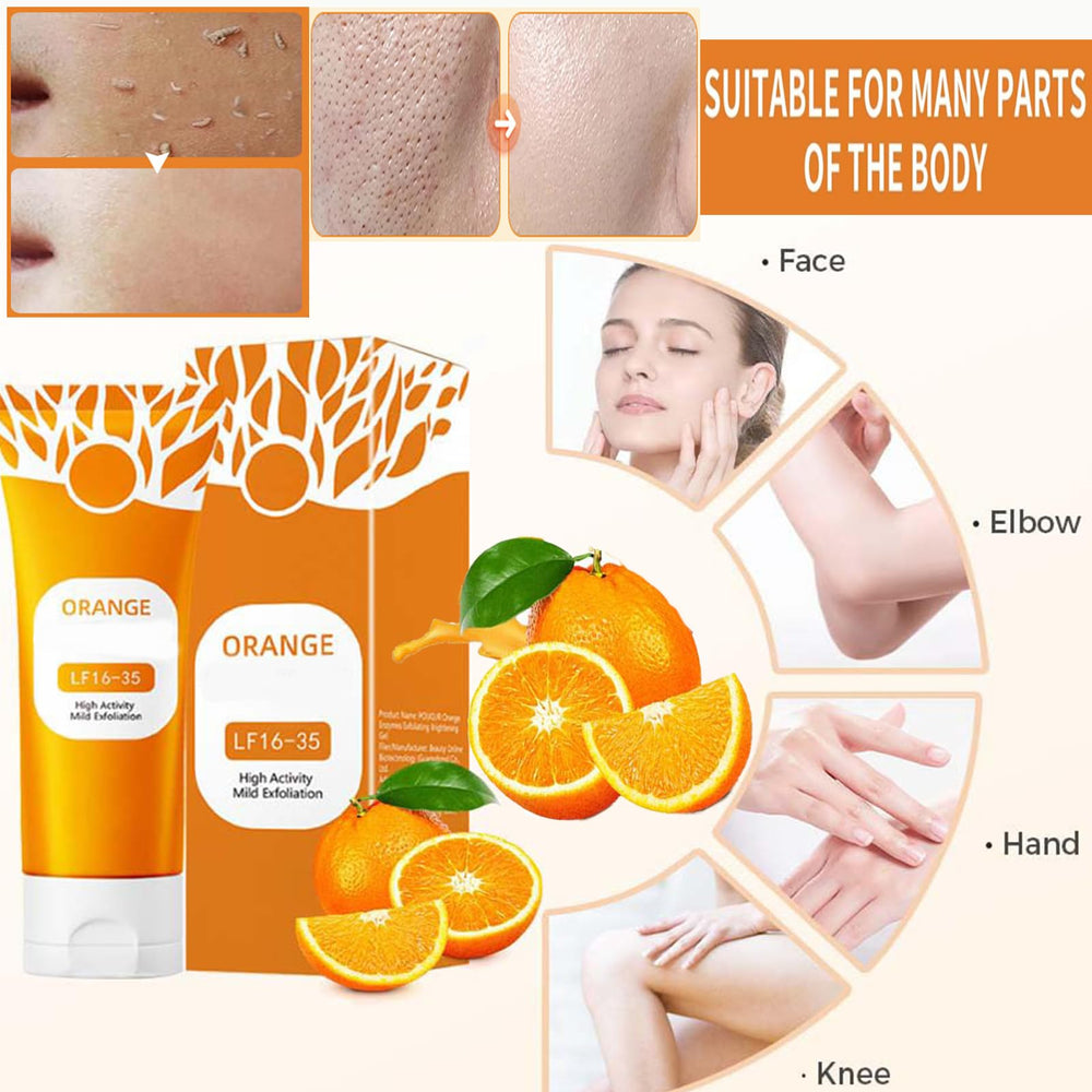 shelanrn orange-exfoliating-gel aroma-scene captures spa-like citrus scent