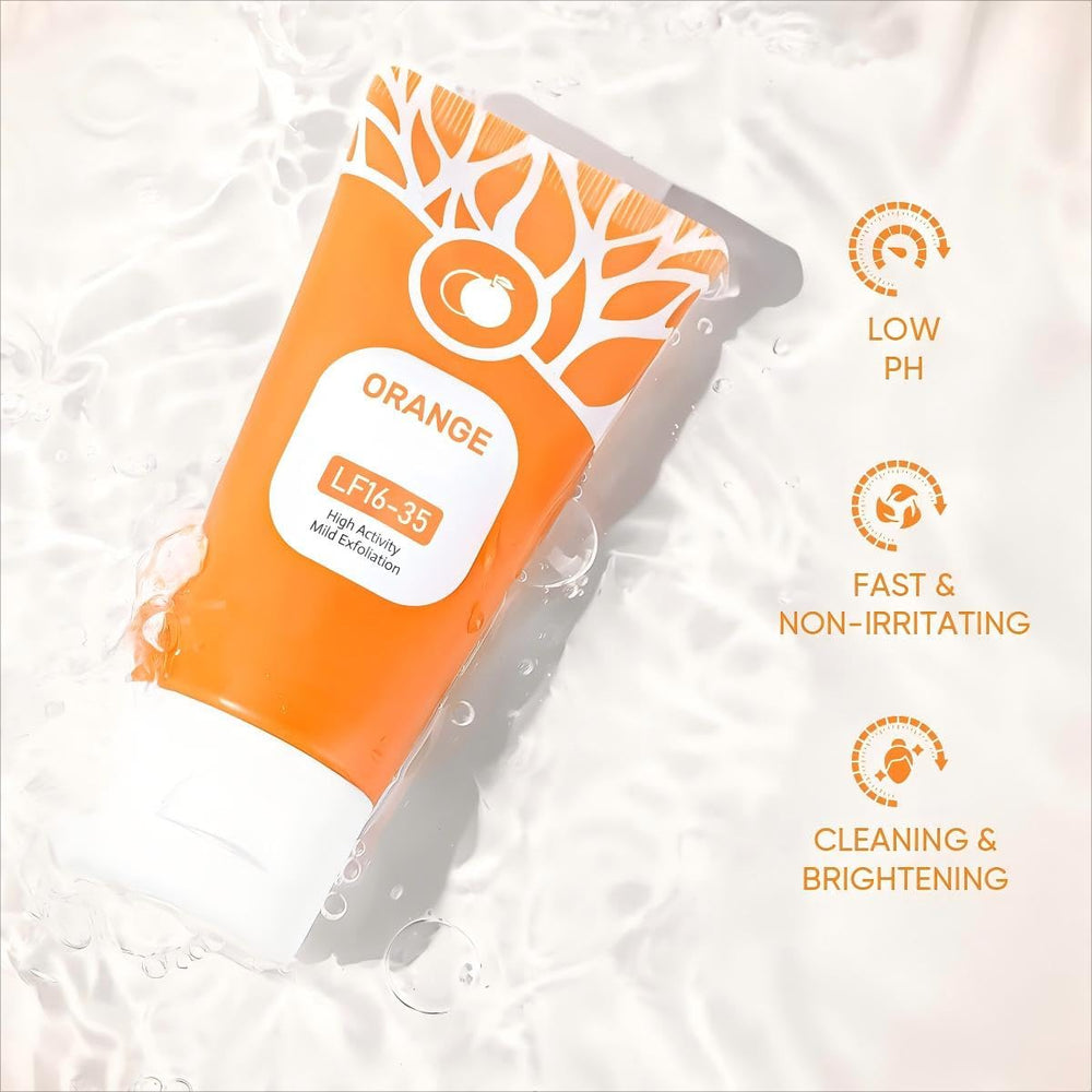 shelanrn orange-exfoliating-gel pore-cleansing emphasizes deep-clean results on pores