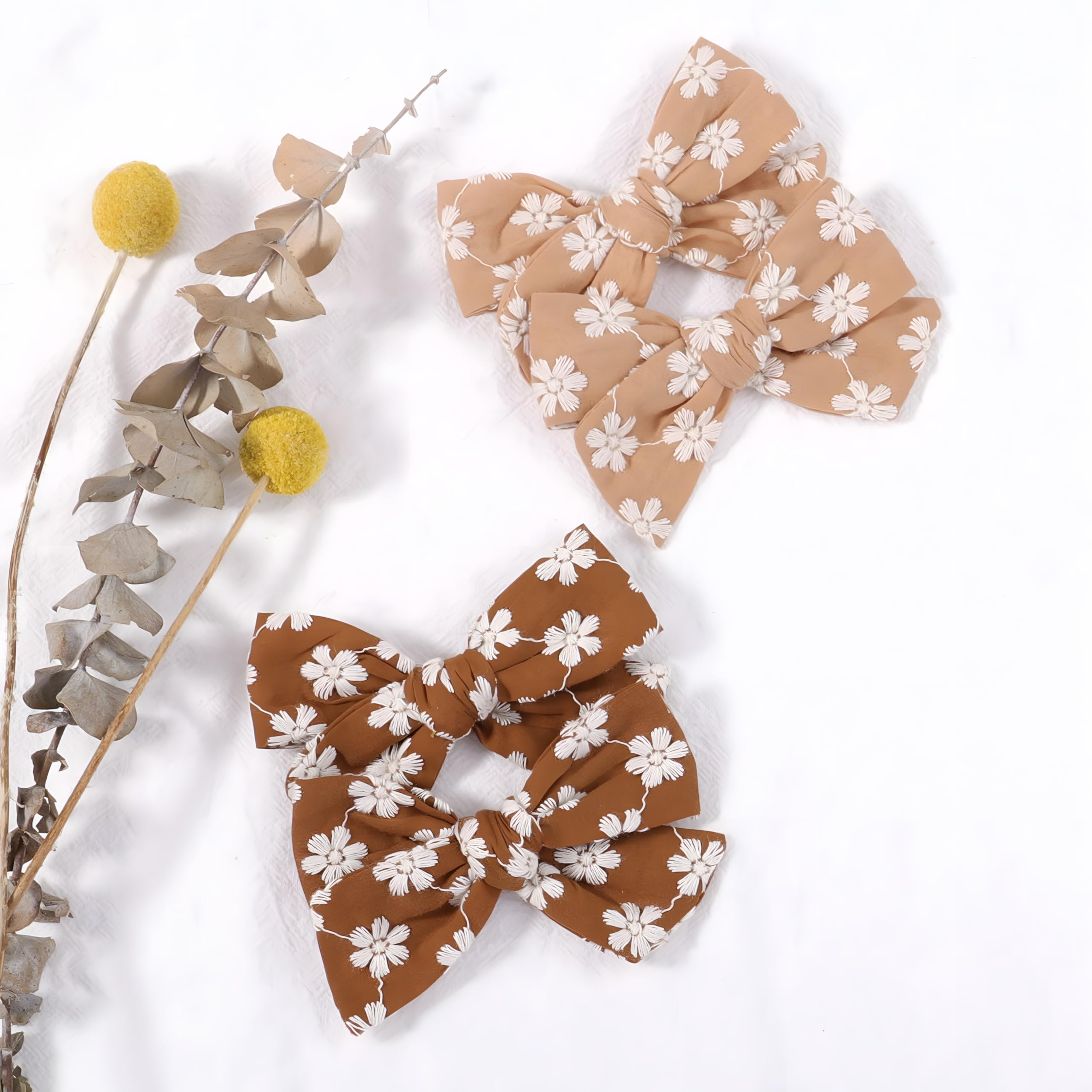 Shelbybox baby girl hair clips set 2 features soft grosgrain ribbons for gentle hair care
