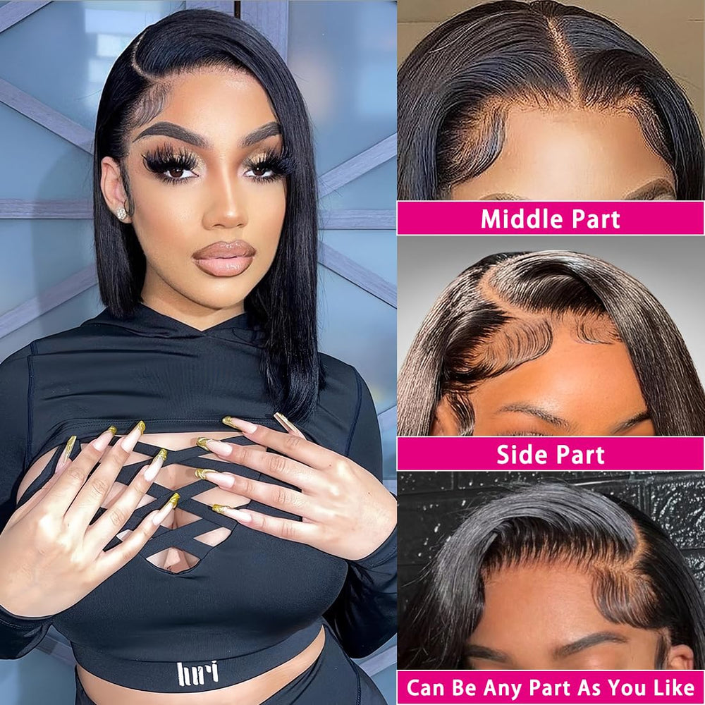 Shesbeauty 13x4 HD lace-front close-up highlights invisible knots and breathable lace.