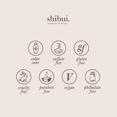 SHIBUI Everydayness Color-protection image shows long-lasting hue with clean, lightweight feel.