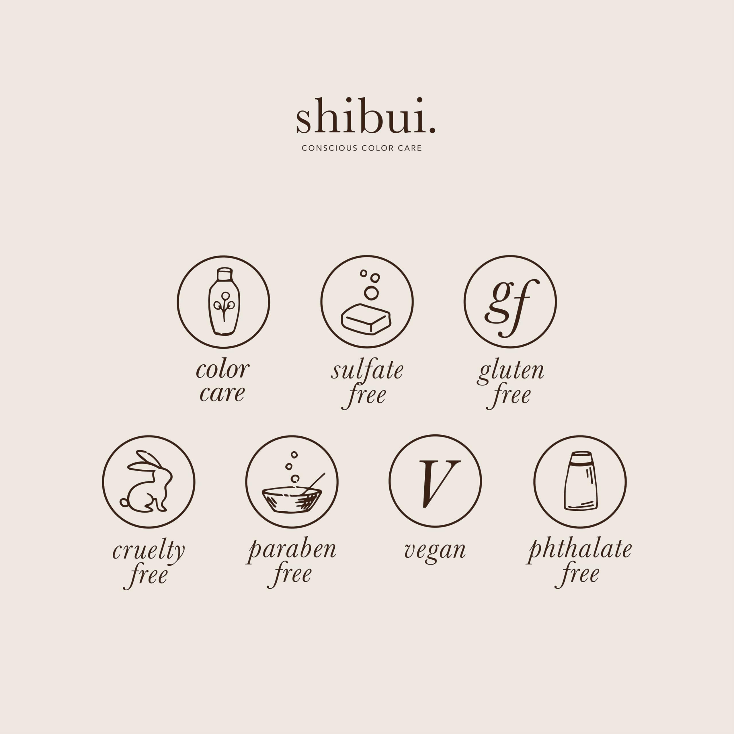 SHIBUI Nourishing Working Spray shows heat protection while adding natural shine.