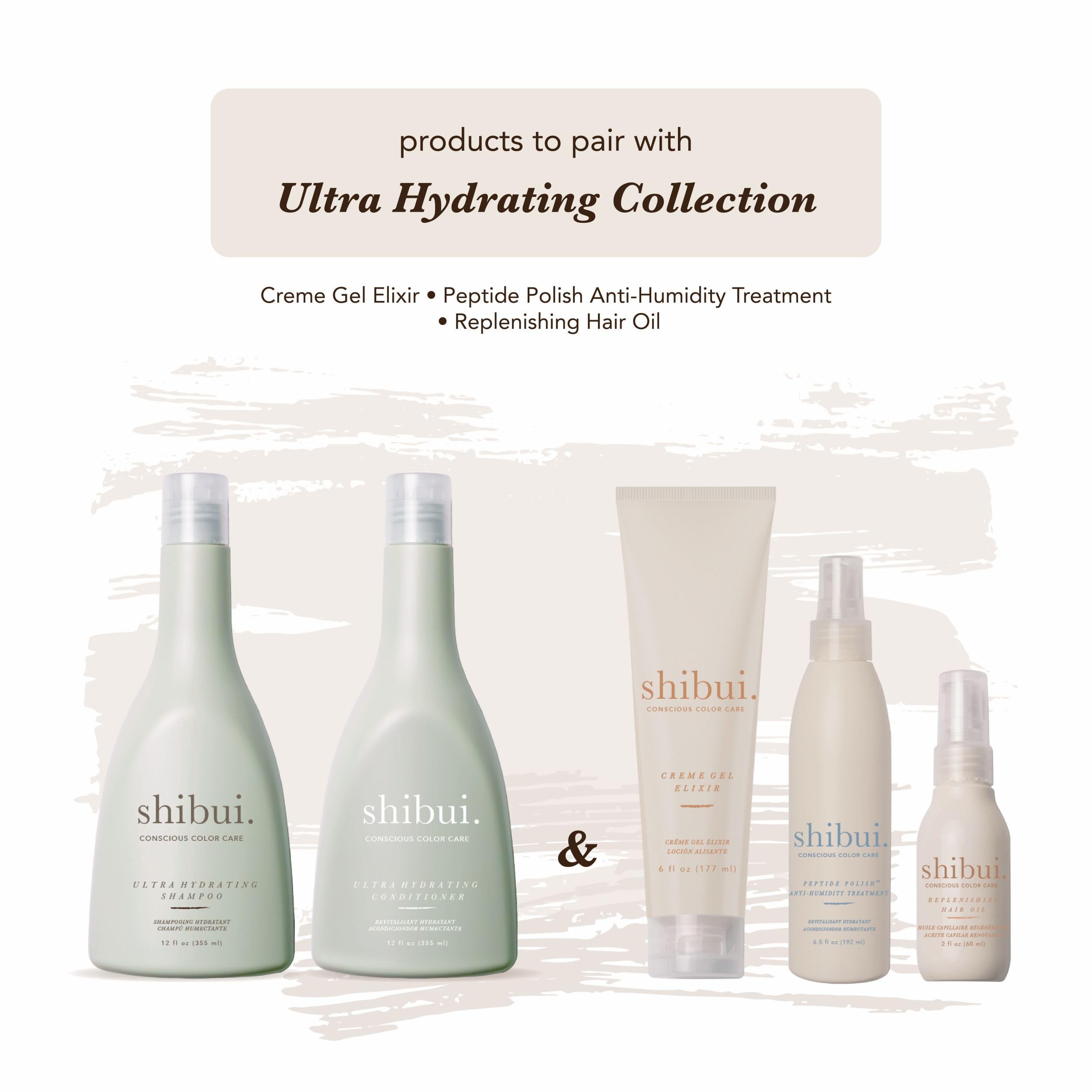 SHIBUI Ultra Hydrating Shampoo color-protection result on textured hair in sunlight