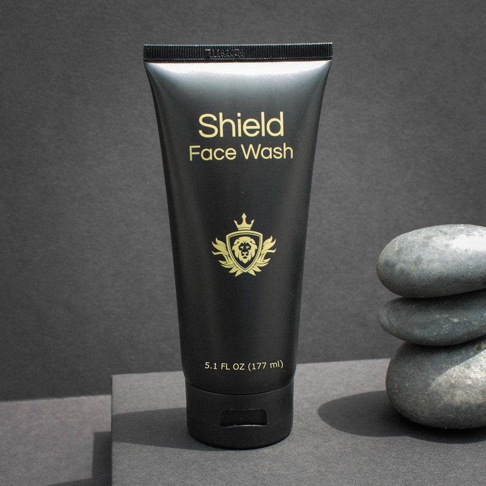 Shield Face Wash applied during morning routine for refreshed skin