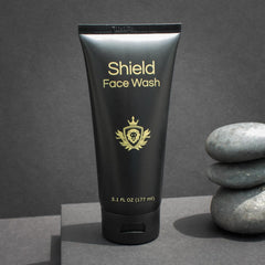 Shield Face Wash applied during morning routine for refreshed skin