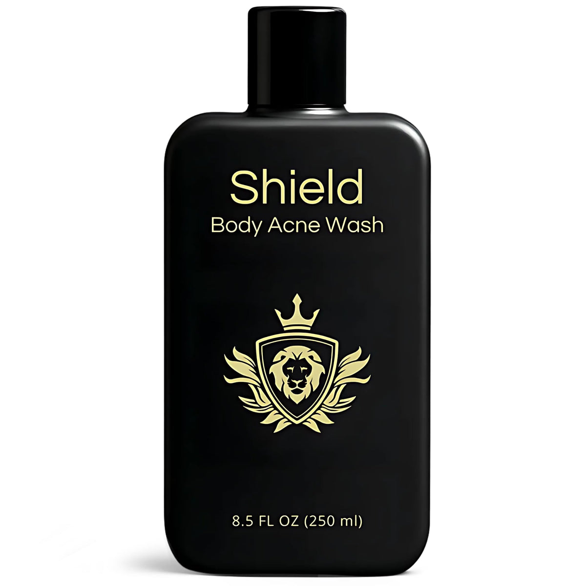 Shield Men's Acne Body Wash bottle-front view for daily back and shoulder cleanse