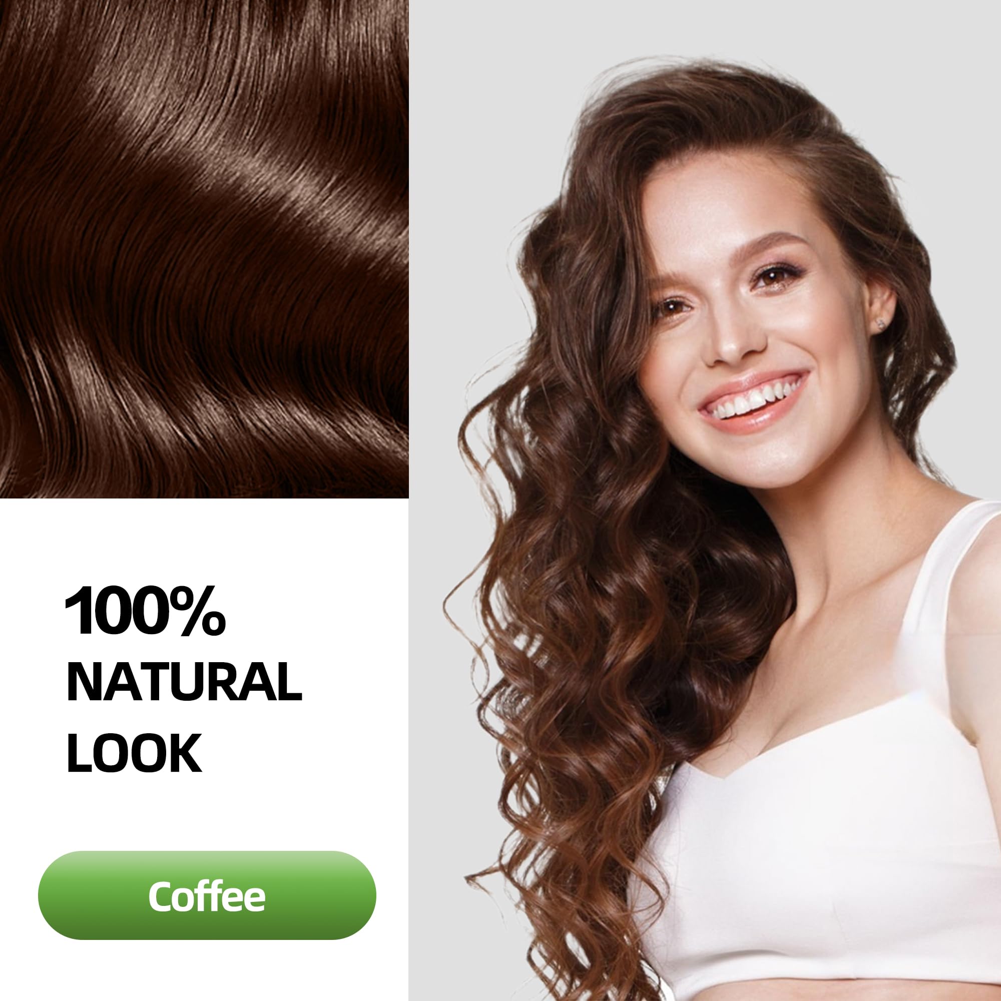 SHIHUANUO coffee hair dye shampoo lather ready for at-home color and cleansing.