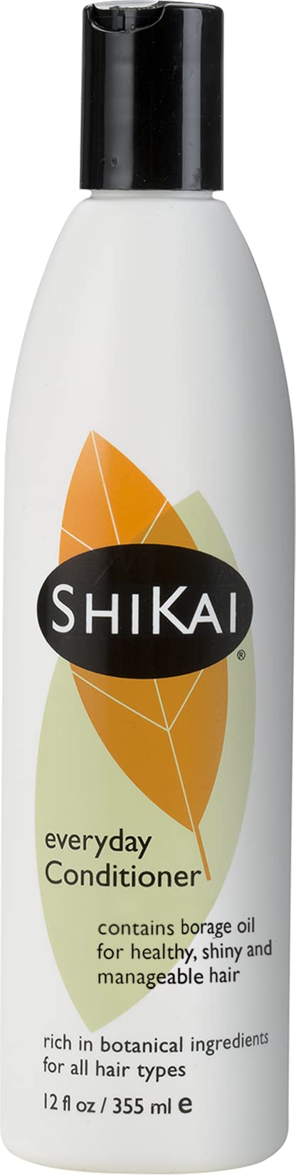ShiKai Acondicionador diario sin fragancia, botella visible, cabello suave y cuero cabelludo nutrido.