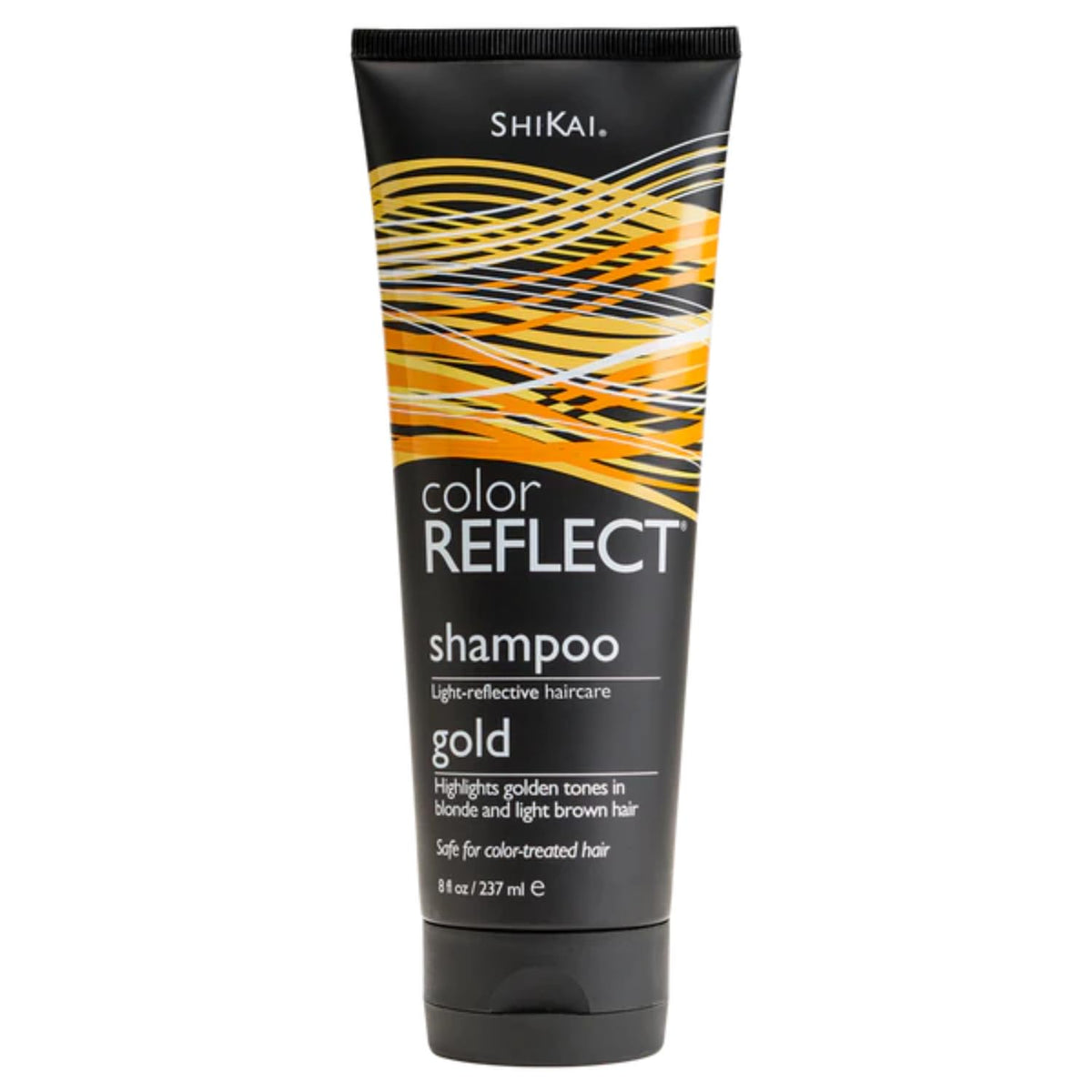 ShiKai Color Reflect Gold Shampoo bottle highlights golden tones to brighten sun-faded hair
