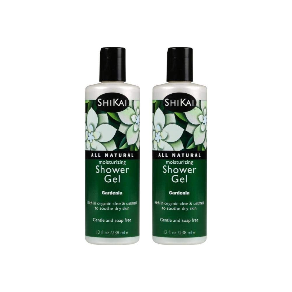 ShiKai Daily Moisturizing Shower Gel Gardenia bottle demonstrates hydrating cleanse.