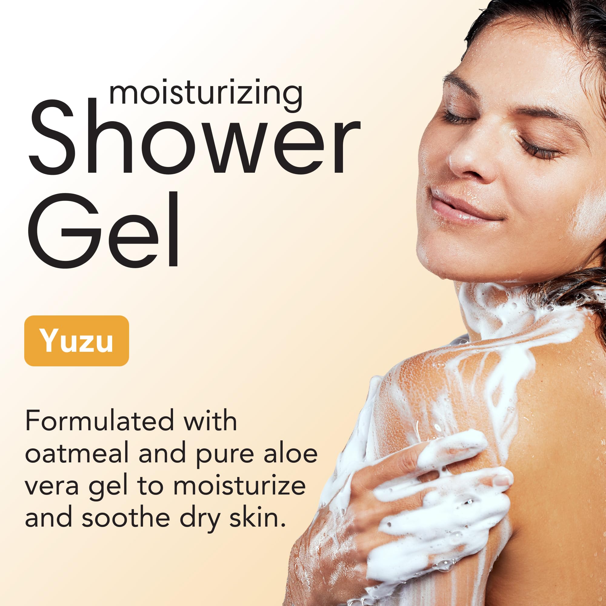 ShiKai Daily Moisturizing Shower Gel yuzu pack-top view, convenient 3-pack for daily use.