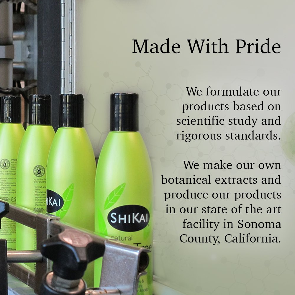 ShiKai Henna Gold Highlighting Shampoo on shelf display conveys natural, mild formula
