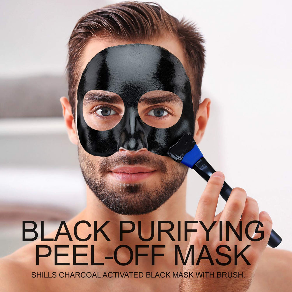 SHILLS peel-off mask removal close-up showing refreshed complexion