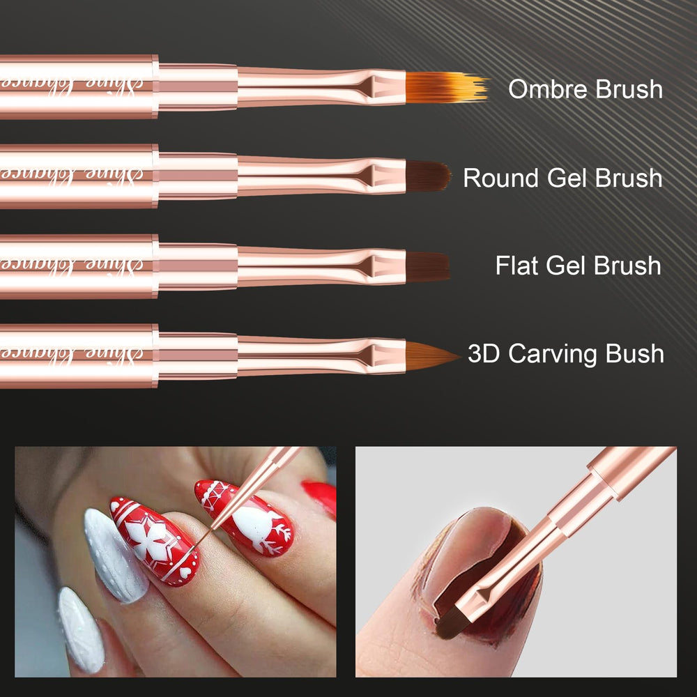 ShineChance double-ended liner brushes for precise lines and intricate nail designs.