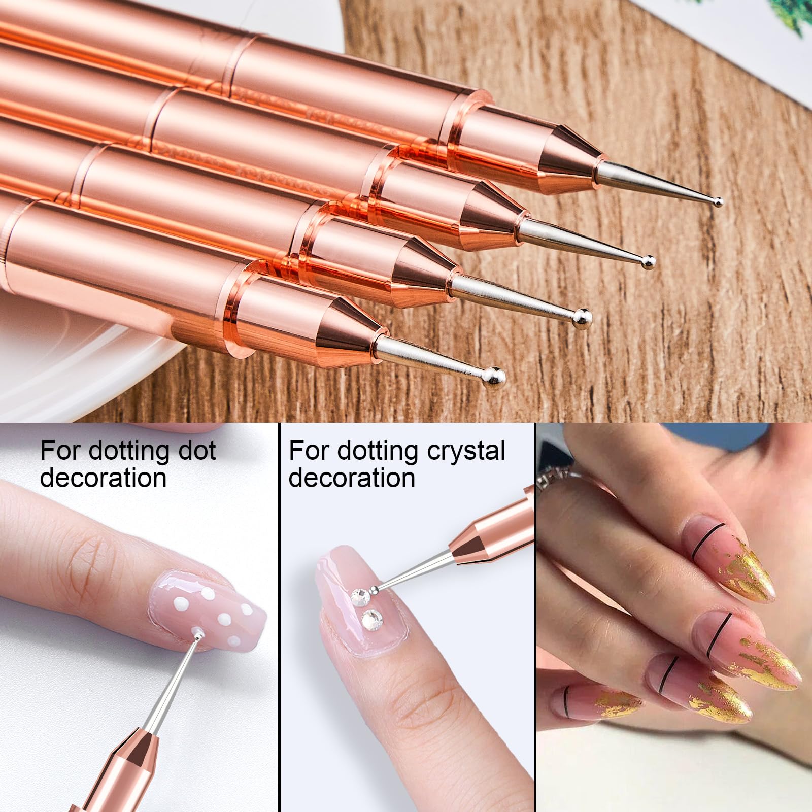 ShineChance nylon hair brush close-up showing smooth acrylic application.