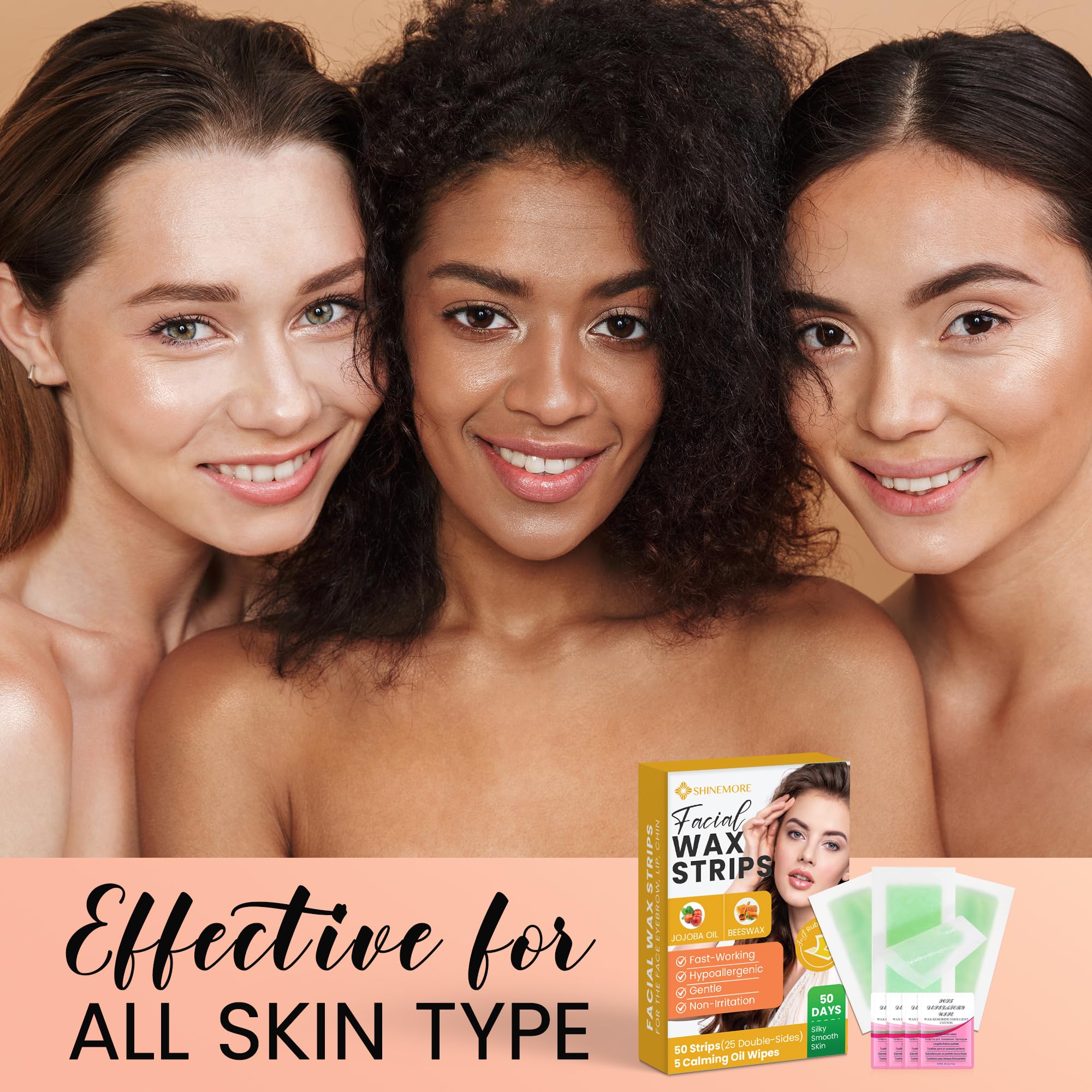 ShineMore hypoallergenic formula suitable for all skin types.