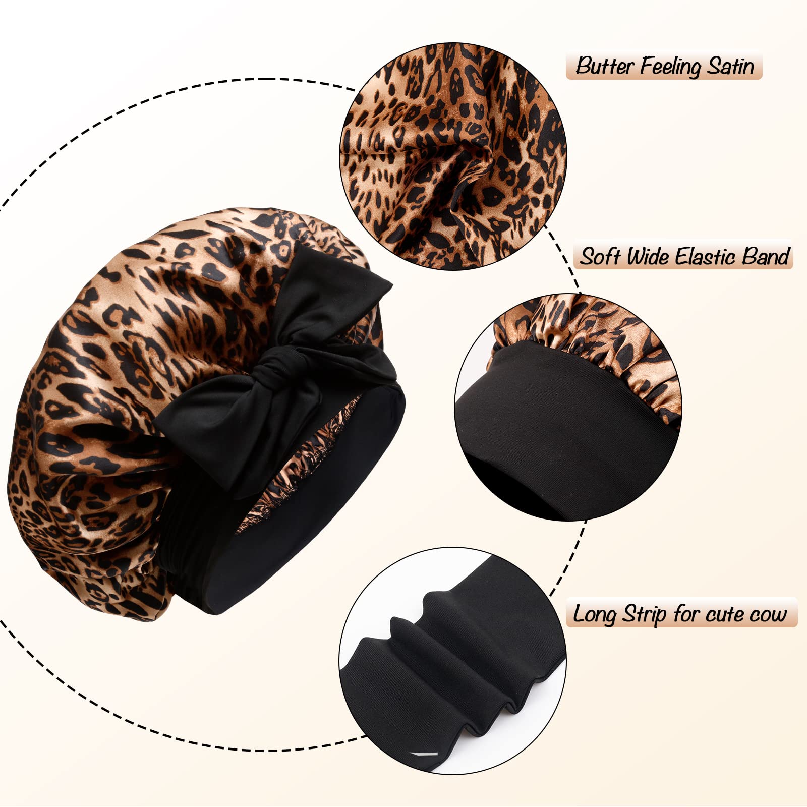 SHINEONME satin bonnet closeup texture highlights smooth fabric feel