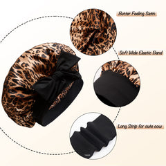SHINEONME satin bonnet closeup texture highlights smooth fabric feel