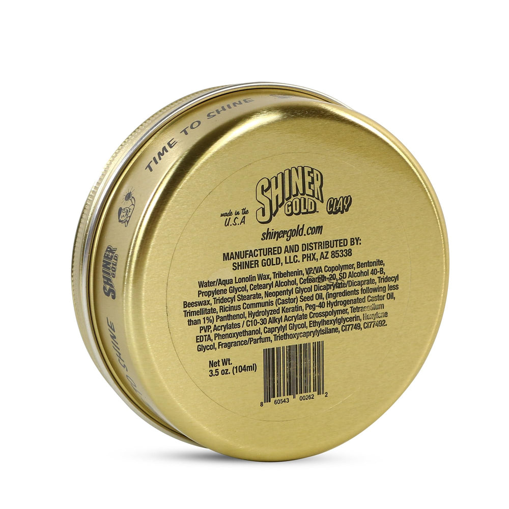 Shiner Gold Pomade water-based formula rinses clean