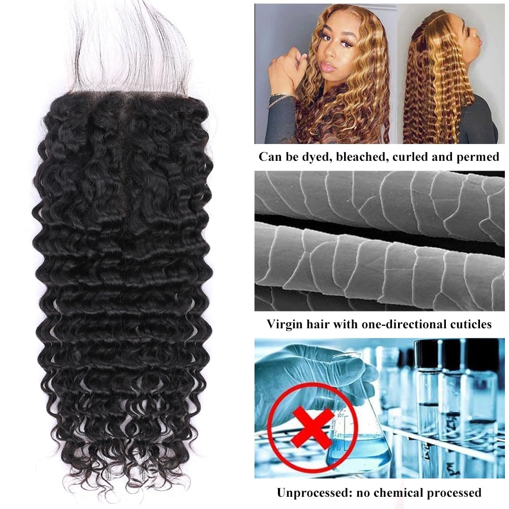 Shining Girl 150 density closure image suggests a full, natural looking scalp line.