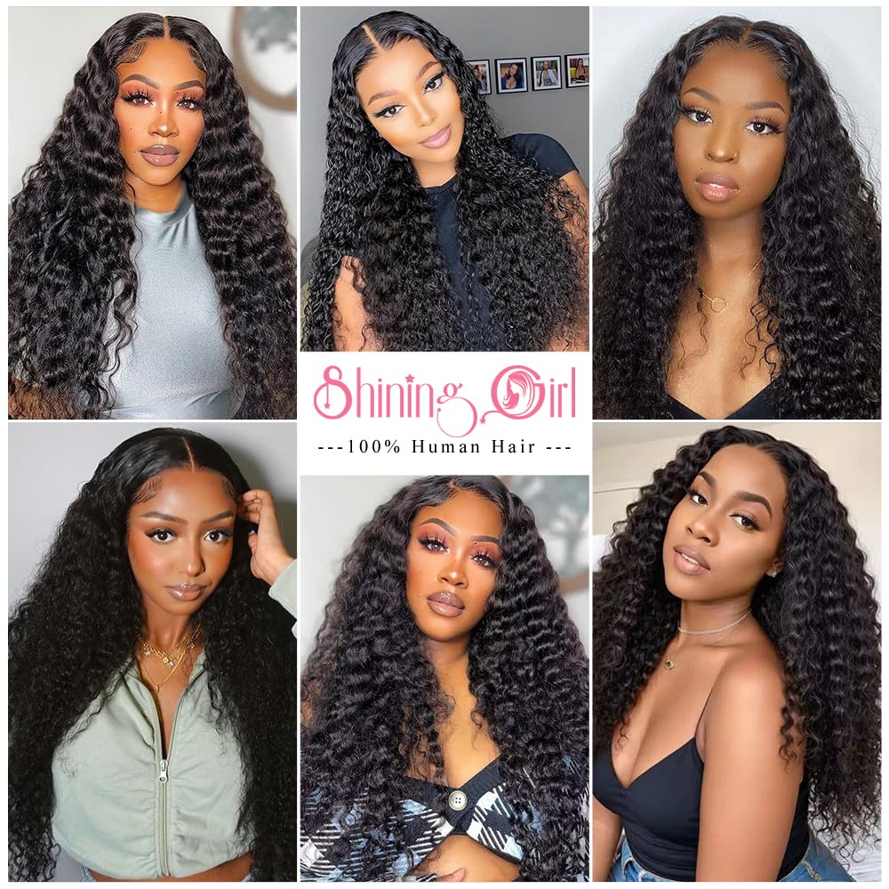 Shining Girl closure middle part shows versatility for preferences.