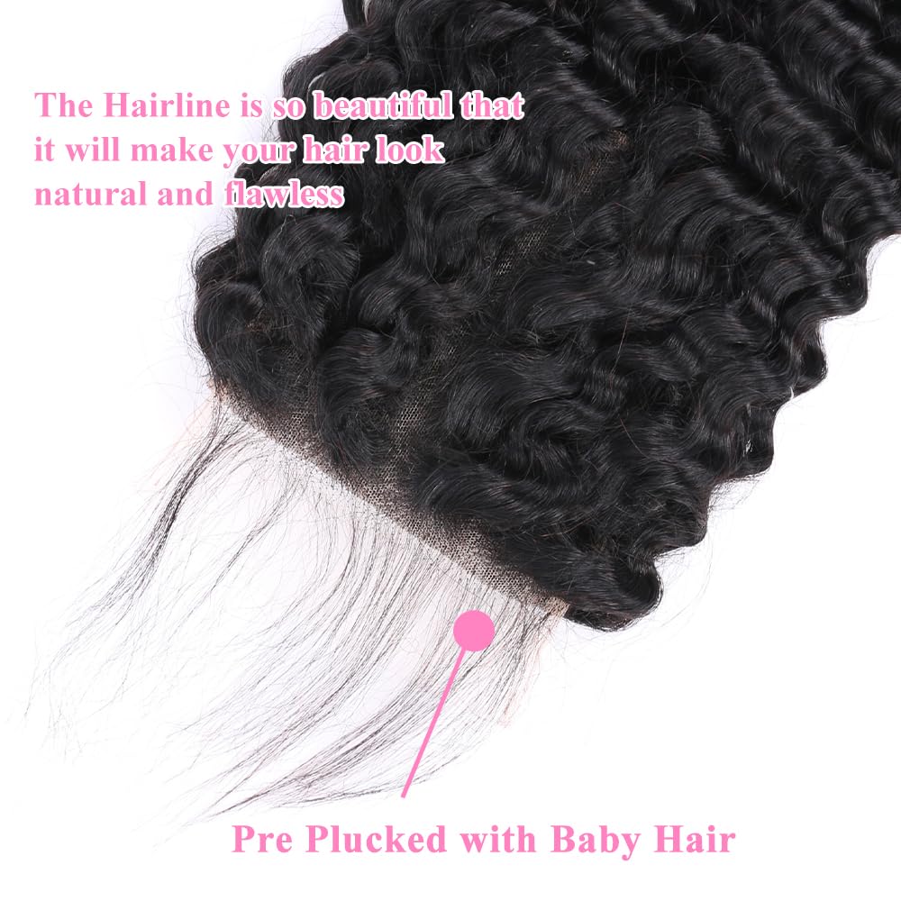Shining Girl closure natural hairline closeup demonstrates pre-plucked styling for effortless parting.