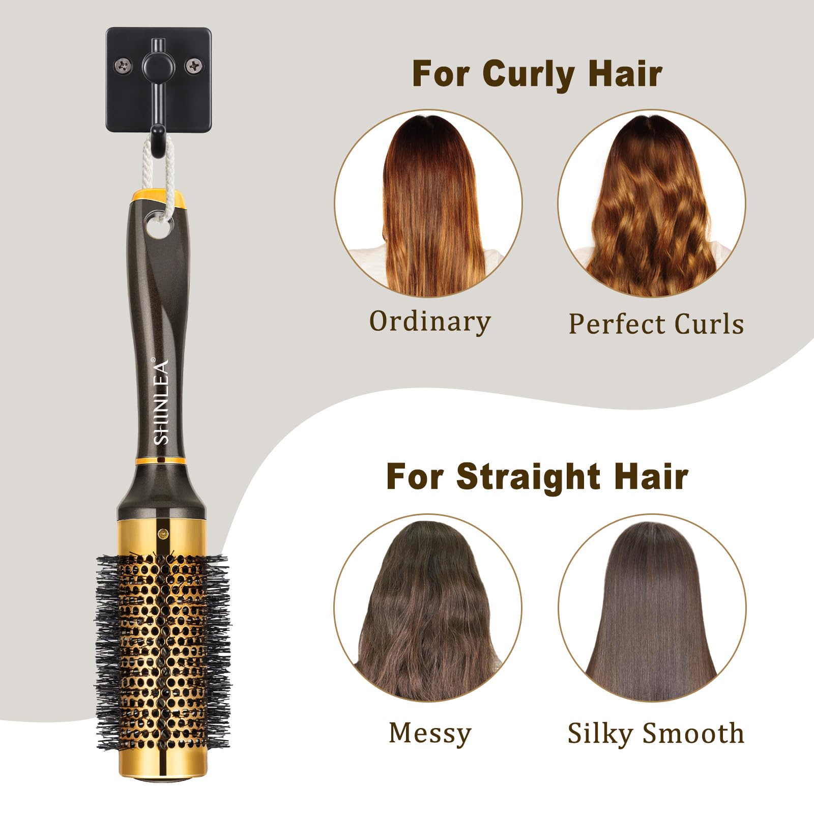 SHINLEA versatile tool for curls and straight styles